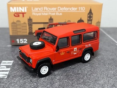 £12.99 • Buy Mini GT Land Rover Defender 110 Royal Mail Post Bus 1:64 Mint & Boxed RHD #152