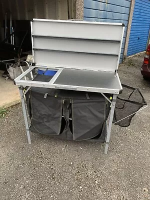 Kampa Dometic Chieftain Portable Camping Kitchen Cupboard - Missing Sink Used • £50