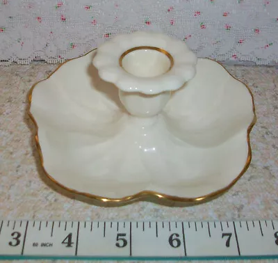 Mikasa Ivory Bone China Candle Stick Holder B2001 24K Gold Trim Vintage • $9.90