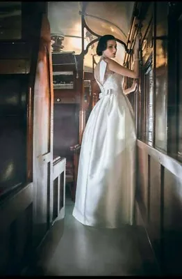 $99 • Buy Bertossi Brides Sweetheart Lace Pleated Wedding Debutante Dress Size 10