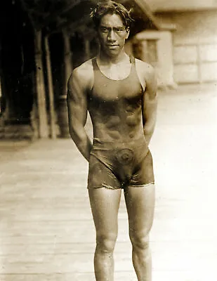 1910 1915 Duke Kahanamoku Vintage Old Hawaiian Swimmer Photo 8.5  X 11  Reprint • $13