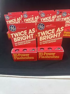 2 Boxes Vintage New Stock GE Magicubes Flash Bulbs 12 Flashes 3 Cubes/ Box • $9.95