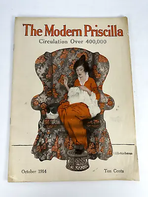 The Modern Priscilla Antique Fashion Booklet October 1914 • $15.99