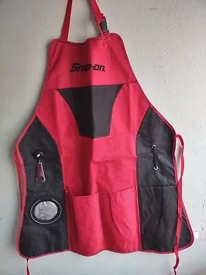 Snap On Tools BBQ Grilling Apron Bib Cooking Kitchen Pockets Bottle Opener • $11.99