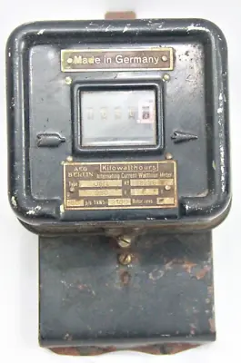 Old Vintage General Electric Alternating Current Watthour Meter Made In Germany • $284.05