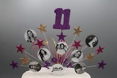 Little Mix Cake Topper Birthday Decoration Stars On Wires Any Age Any Colour 005 • £14.99