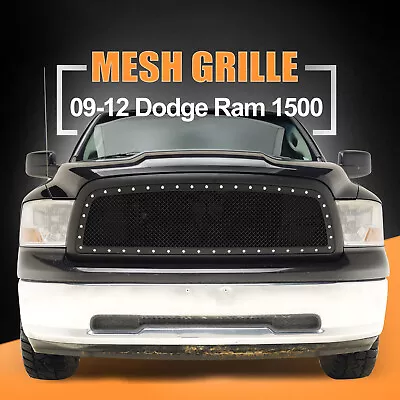 $179.99 • Buy Replacement Mesh Grille Upper Black Grill Fit 2009-2012 Dodge Ram 1500