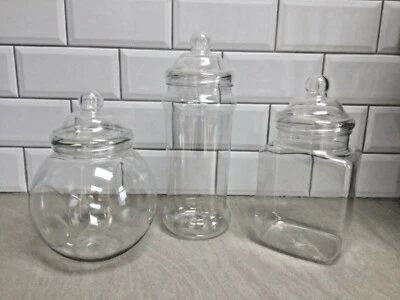 £7.48 • Buy Large Plastic Candy Cart Buttet Sweet Jars Party/Storage - YOU CHOOSE