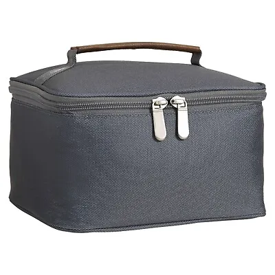 Pottery Barn Teen Atlas Lunch Bag Box Charcoal Gray Insulated • $14.92