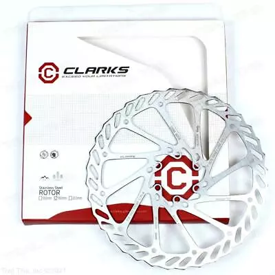 Clarks 180mm 6-Bolt Stainless Steel MTB Bicycle Disc Brake Rotor With Bolts • $19.95