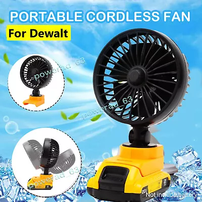 For Dewalt 20V Max Battery Portable Fan Air Cooling Mini Cordless Outdoor Fan • $18.50