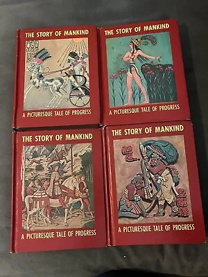 Story Of Mankind A Picturesque Tale Of Progress1963 Hardback 4 Volumes • $23.99