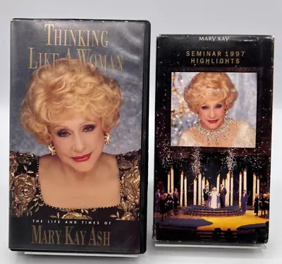 2 Vintage VHS Tapes Mary Kay - Thinking Like A Woman And 1997 Seminar Highlights • $16