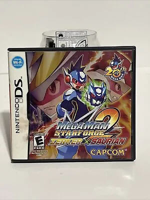 Mega Man Starforce 2 Zerker X Saurian Nintendo DS  Manual Case NO GAME READ Desc • $20.58