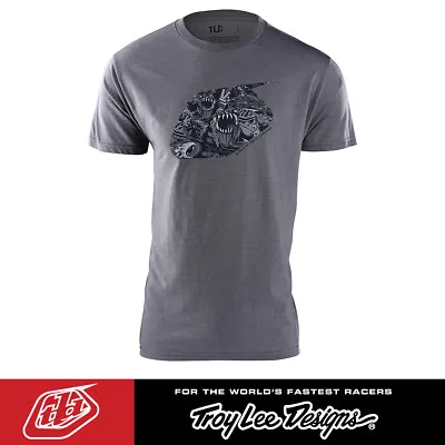 Troy Lee Designs History Heather Grey T-Shirt -MTB & MX - Mens TLD Tee • $18.66