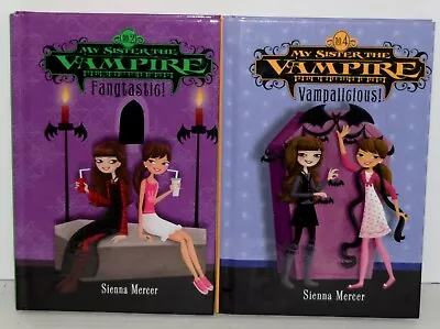 My Sister The Vampire: #2 Fangtastic! & #4 Vampalicious! Follett Bound Hardcover • $10.99