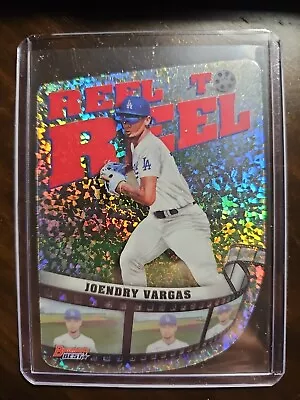 Joendry Vargas Mini Diamond Reel To Reel 2023 Bowman's Best LA Dodgers • $2.98