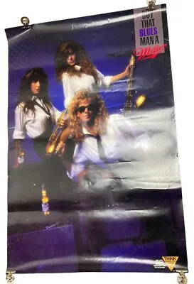 Miller Beer Vintage Poster 1980s Sexy Girls Dorm Bar Memorabilia Blues Saxaphone • $10.99