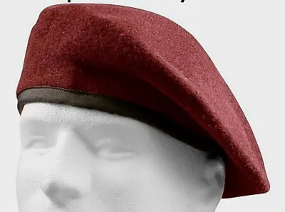Beret Cap Hat Wool Military Army French Men's Women's Black Green Maroon Blue • $13.05