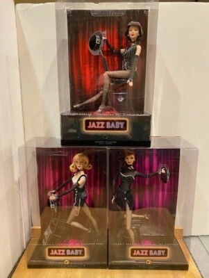 $399.95 • Buy Cabaret Dancer Barbie - Jazz Baby - Set Of 3 Dolls W/Shipper - LTD ED - NRFB