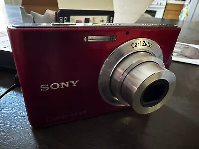 Sony Cybershot DSC-W330 Red 14.1 MP Digital Camera W/accessories 4gb SD WORKS • $99.99