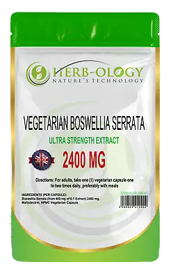 £39.99 • Buy Boswellia Serrata Capsules Extract High Strength Tablets Serrata 2400 Mg