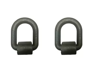 2 Pack Heavy Duty 1  Weld On D Ring Long Type For Flatbed Trailer Truck Tie Down • $36.85