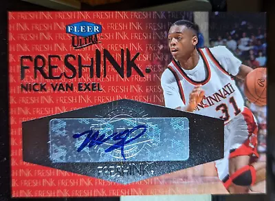 2012-13 Fleer Retro 1999-00 Fleer Ultra Fresh Ink Nick Van Exel #UFI-NV Auto • $0.99