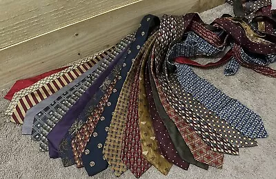 Men’s Modern/Vintage Neck Ties Lot Of  19 For Wear Or Craft Or Reselling • $19.99