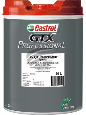 Castrol 10W-30 Gtx Professional Engine Oil 20 Litre (3350559) • $236.80