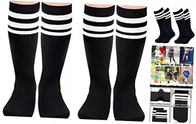  Toddler Soccer Socks Kids Soccer Socks 3-6 Years Black White & Black White • $15.68