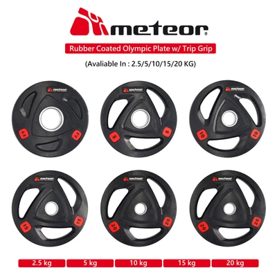 $27.95 • Buy METEOR Rubber Olympic Weight Plate Weight Lifting Bumper Barbell Dumbbell