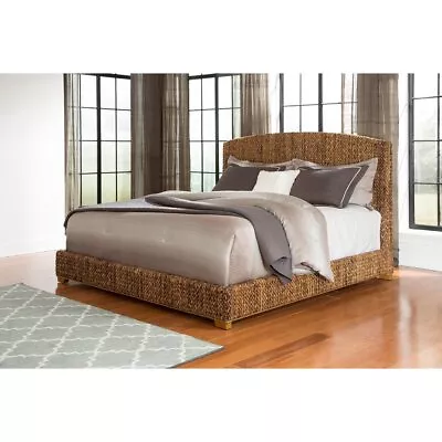 Coaster Furniture Laughton Hand-Woven Banana Leaf Bed Amber • $1159.59