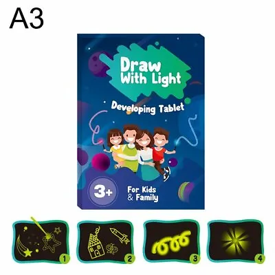 Light Drawing Board Draw With Light Fun And Developing Toy Fluorescent Luminous • $11.99