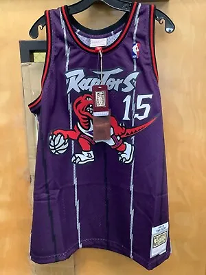 New With Tags Vince Carter  Toronto Raptors Throwback Jersey. Youth Large.14-16. • $79