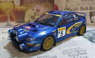  Autoart 1/18 1999 Subaru Impreza Wrc 5 - Night Race Rally Monte Carlo • $399.99