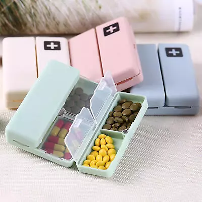 Weekly Pill Box Organizer 7 Day Magnetic Pill Case BPA Free For Medicine Vitamin • $9.18