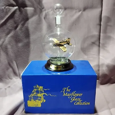 Mayflower Glass Spitfire Ornament In A Glass Globe • $31.02