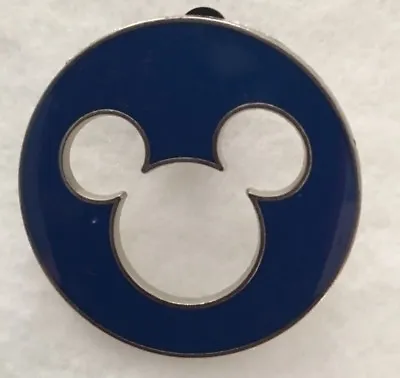 Disney Trading Pin - Mickey Mouse Icon Blue Cutout • $2.49