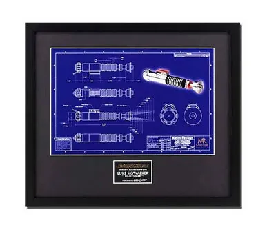 Master Replicas Star Wars Luke Skywalker Lightsaber Blueprint Sw102 Artist Proof • $149.99