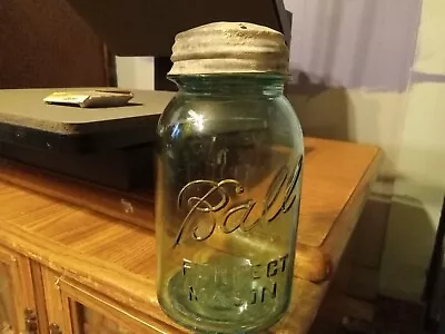 Vintage Ball Perfect Mason Jar Blue • $50