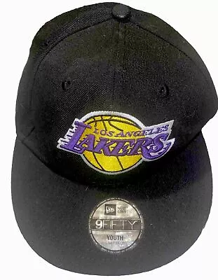 Los Angeles Lakers NBA New Era Basic 9FIFTY Youth Snapback Hat~ Black • $24
