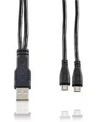 Enercell USB Male Universal Micro USB Dual Male Y Adapter Splitter Cable • $3.99