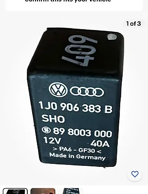 VW Audi Fuel Pump Relay 409 Volkswagen Jetta Golf Passat 1J0906383C 7 Blade OEM • $30