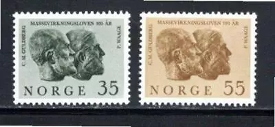 FM402 Norway 1964 SC#452-3 $2.90 Set 2 Science Professors Guldberg & Waage MNH • $0.29