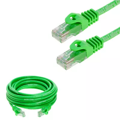 CAT6 Cable Ethernet Lan Network CAT 6 RJ45 Patch Cord Internet Green Lot • $3.45