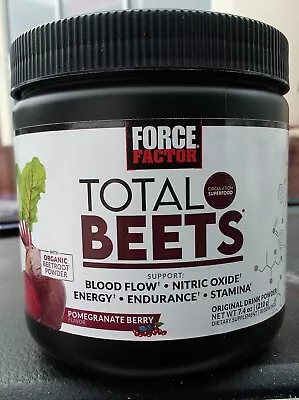 Force Factor Total Beets Drink Mix Superfood Powder With Nitrates Exp 07/2025 • $16.99