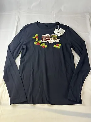 NWT MICHAEL SIMON Event Christmas Long Sleeve Shirt Embellished Size XL • $49.95