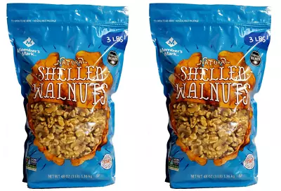 2 PACK - Member's Mark Natural Shelled Walnuts 3 Lbs (Total 6 Lbs) FREE SHIP • $24.37