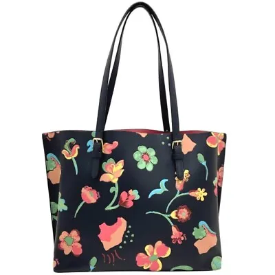 COACH Mollie Tote With Dreamy Land Floral Print Double Face Leather C8215 EUC • $339.99